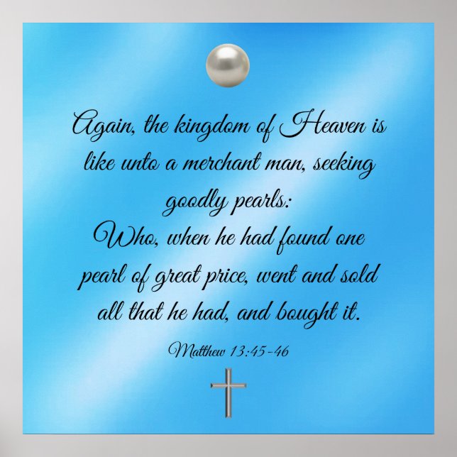 Matthieu 13:45-46 poster (Devant)