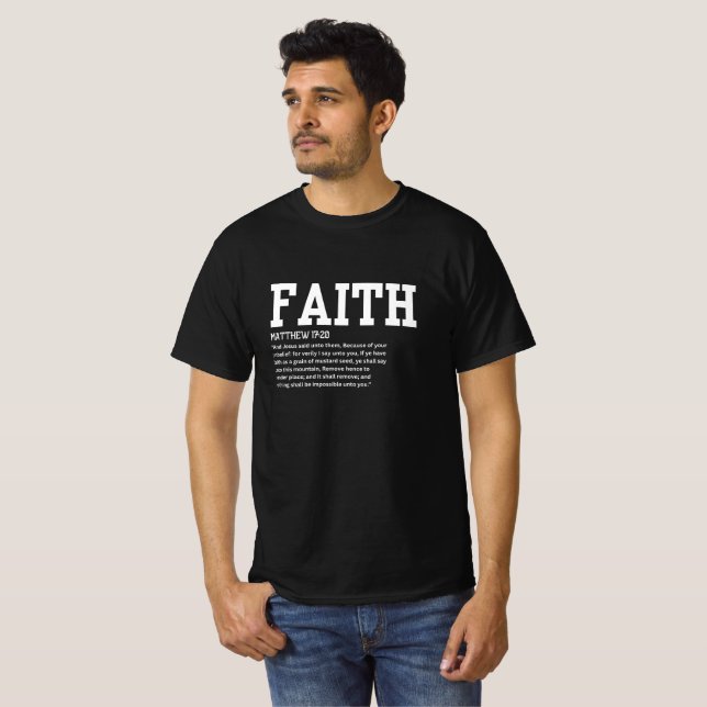 Matthieu 17:20 Mens T-shirt (Devant entier)