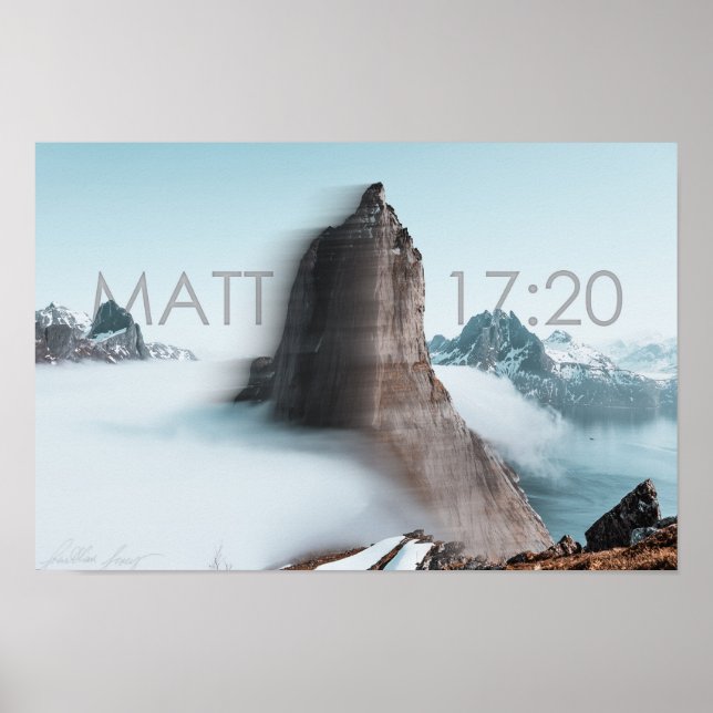 Matthieu 17:20 | Poster de Motion Mountain (Devant)