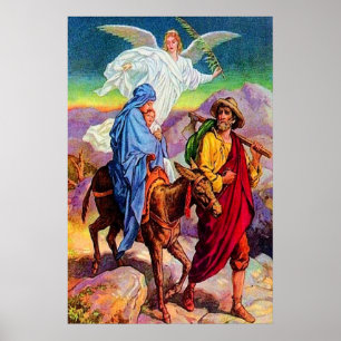 Matthieu 2:13-18 Fuir en Egypte poster