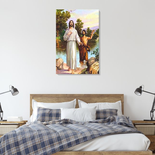 Matthieu 3:13-17 Jésus Est Une Toile Baptisée (Insitu(Chambre))