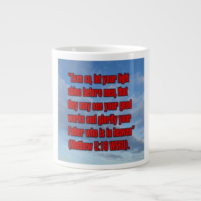 Matthieu 5:16 WEBU Mug (Devant)