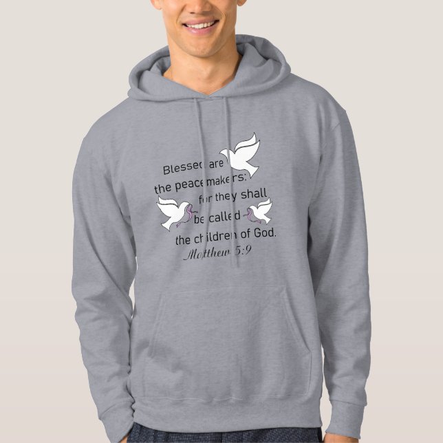 Matthieu 5:9 Heureux Sont Les Peacemakers M Sweat  (Devant)