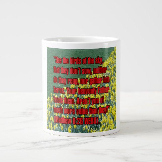 Matthieu 6:26 WEBU Mug (Devant)