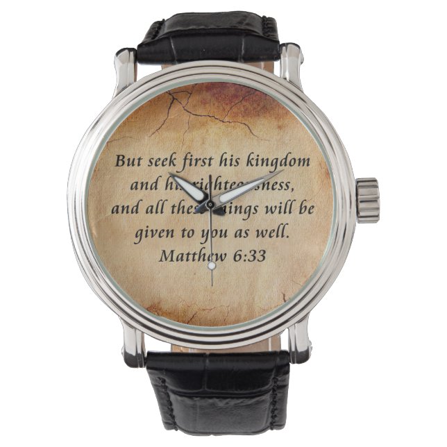 Matthieu 6:33 montre (devant)