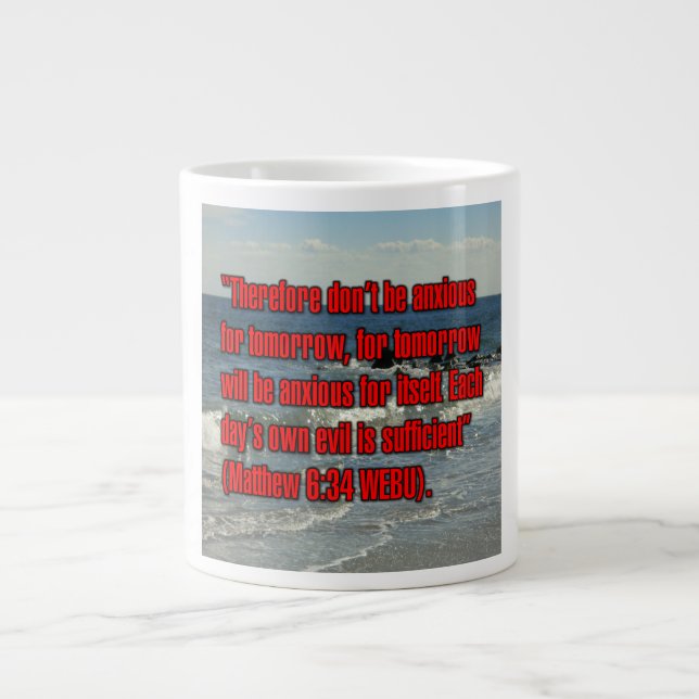 Matthieu 6:34 WEBU Mug (Devant)