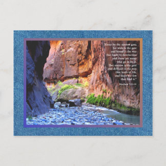 Matthieu 7:13-14 Cartes de porte étroites