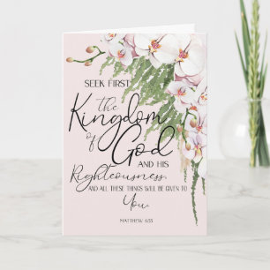 Matthieu rose 6:33 Chercher la carte du Royaume de