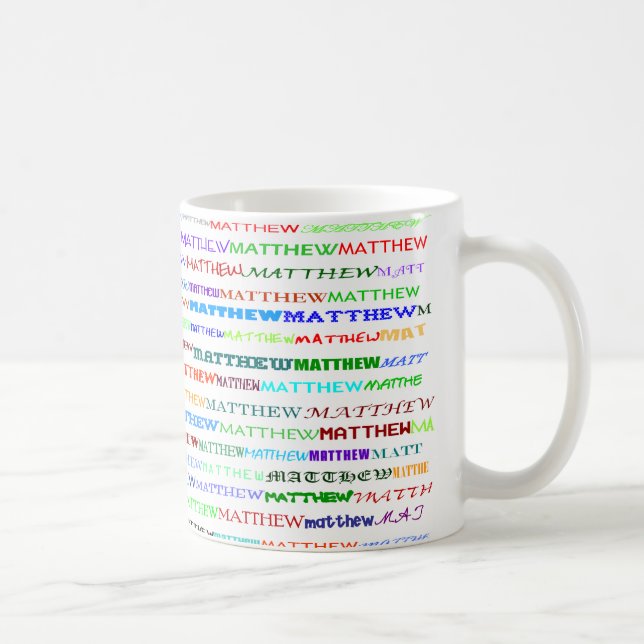 Matthieu Texte Design II Mug II (Droite)