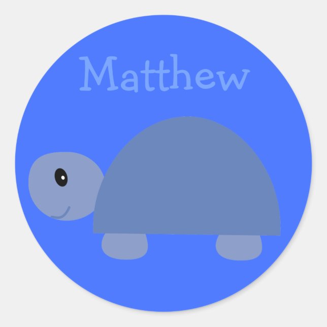 Matthieu's mignon stickers de tortue caricaturale  (Devant)