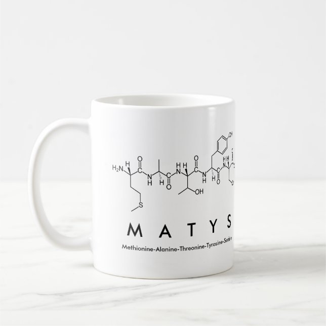 Matys peptide nom mug (Gauche)