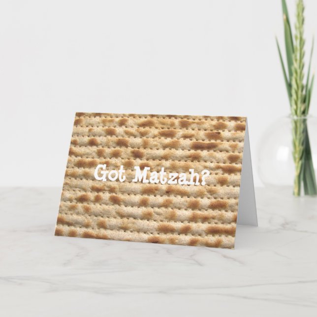 Matzah obtenu ? Carte de voeux de pâque/Pesach (Devant)