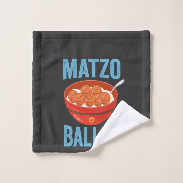 Matzo Baller Funny Basketball Hanoukka Cadeau (Gant de toilette)