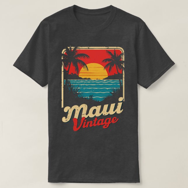 Maui hawaii Retro TShirt (Design devant)