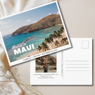 Maui Mariage Beach Enregistrer la date Carte posta