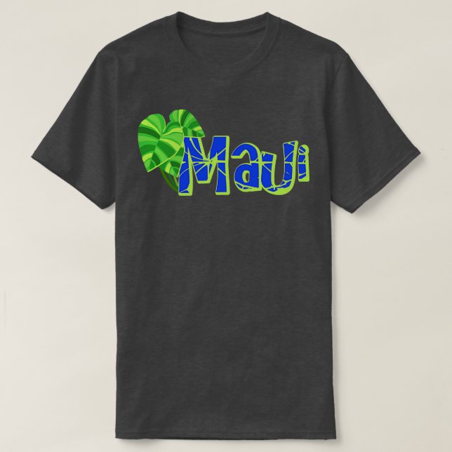 Maui Taro Plante Feuilles Hawaii TShirt (Design devant)