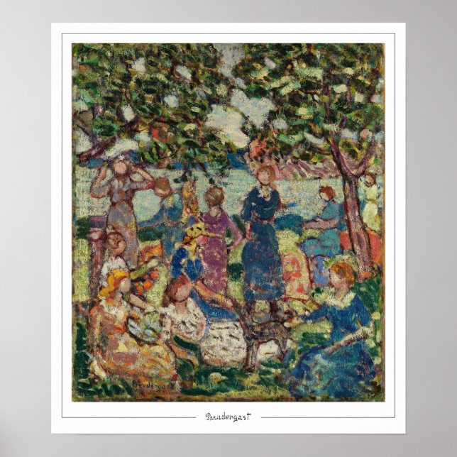 Maurice Prendergast Affiche d'art Zedign #1 (Devant)