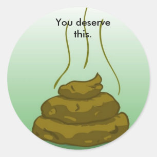 Mauvais autocollant de caca de grade