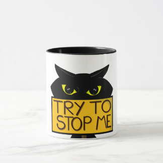 Mauvais Boogie -Le Chat- "Essayer De" mugs drôles
