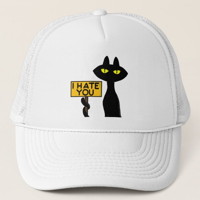 Mauvais Boogie -Le Chat- "JE T'HAIS" Casquettes dr (Devant)