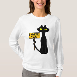 Mauvais Boogie -Le Chat- "JE T'HAIS" T-Shirts drôl
