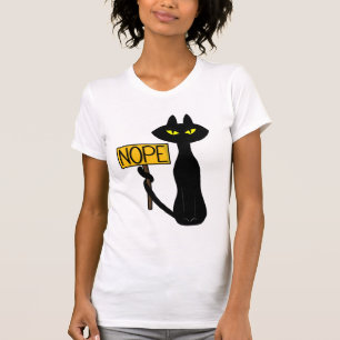 Mauvais Boogie -Le Chat- "NON" T-Shirts drôles pou