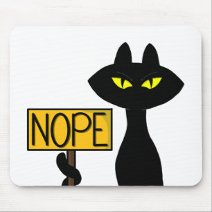 Mauvais Boogie -Le Chat- "NON" Tapis de souris drô