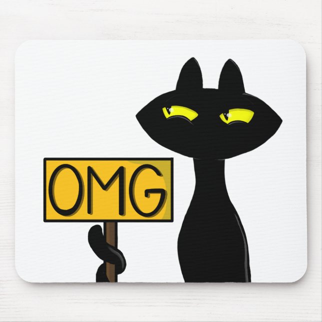 Mauvais Boogie -Le Chat- "OMG" Tapis de souris drô (Devant)