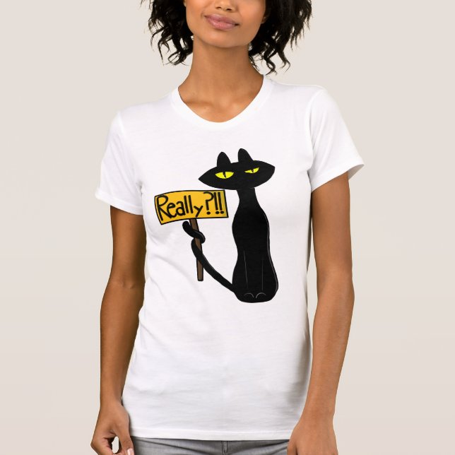 Mauvais Boogie - Le Chat - "Vraiment ?!!" T-Shirts (Devant)