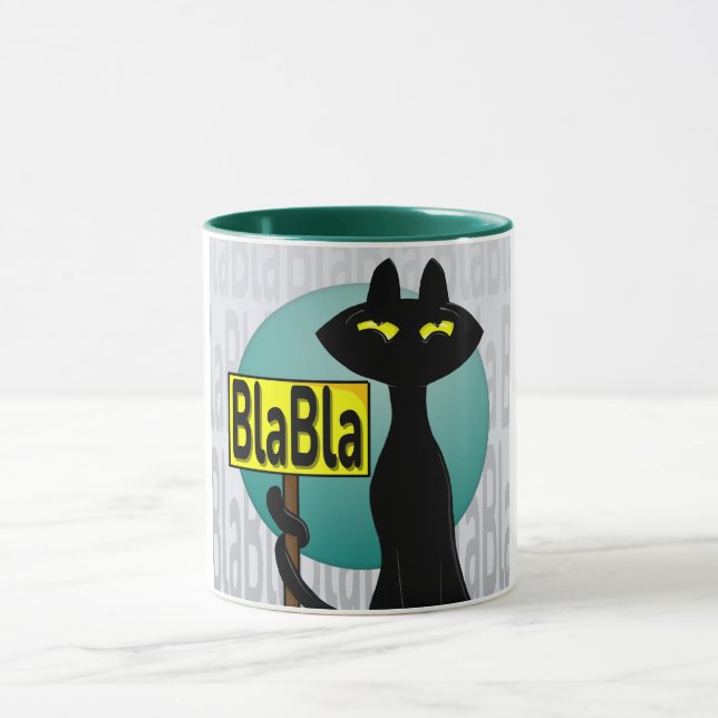 Mauvais Boogie Mugs drôles - Panneau BlaBla (Centre)