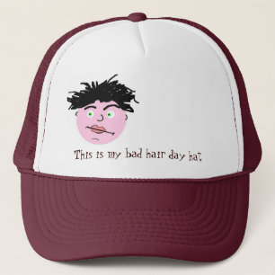 Mauvais casquette de jour de cheveux - hommes