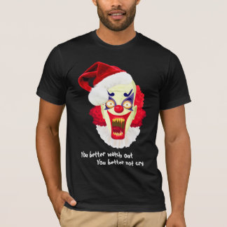 mauvais T-shirt de père Noël de clown mauvais
