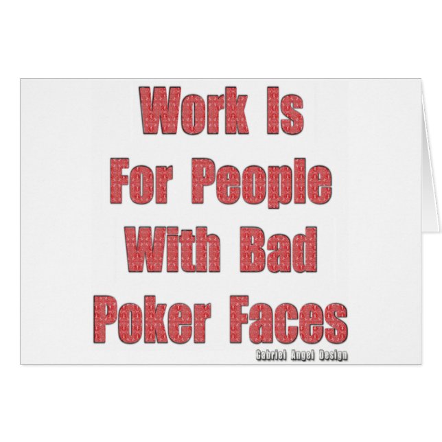 Mauvais visages de poker (Devant horizontal)