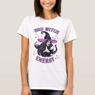 Mauvaise sorcière énergie Halloween T-shirt
