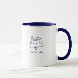 Mauvaise tasse de jour de cheveux
