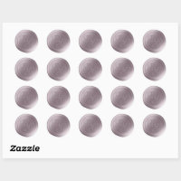 Mauve Calligraphie Monogramme Stickers de cire