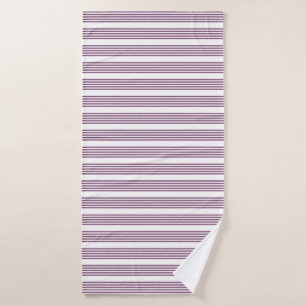 Mauve violet blanc cinq bandes motif