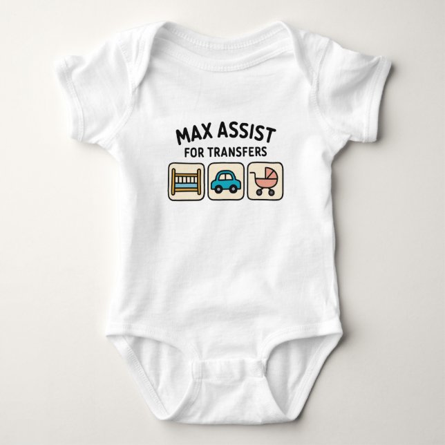 Max Assist pour les transferts, Body bébé mobilité (Devant)