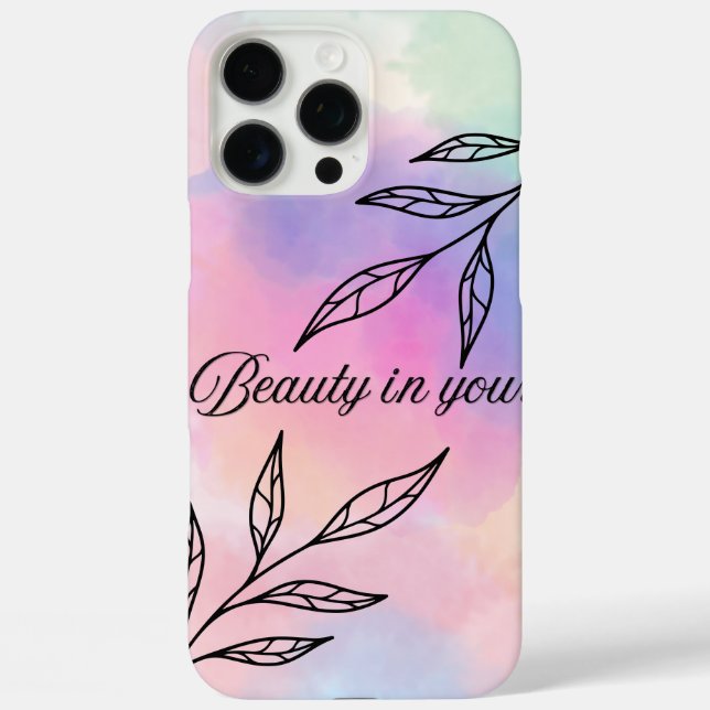 Max Coque iPhone 16 Pro 'Beauté en Vous' Aesthétique A (Verso)