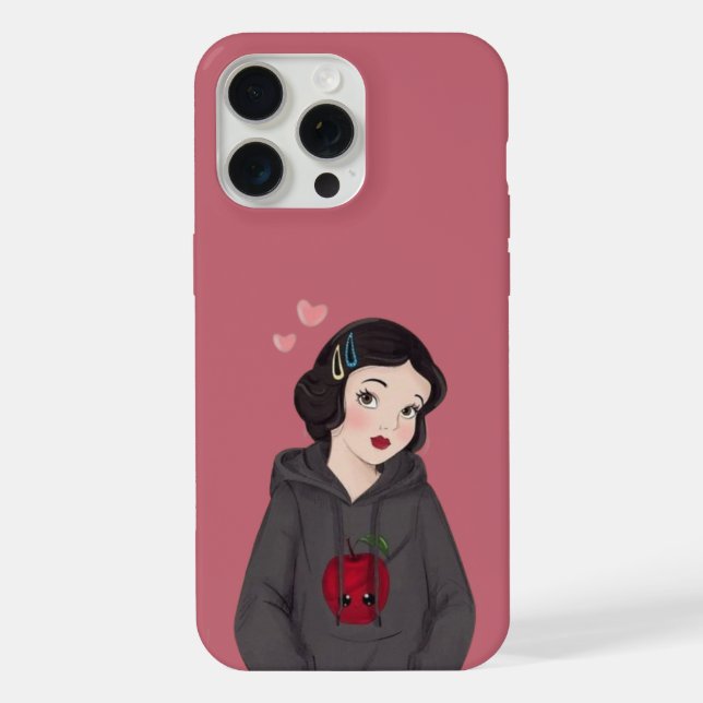 Max Élégant Blanche Neige Coque iPhone 15 Pro  (Verso)