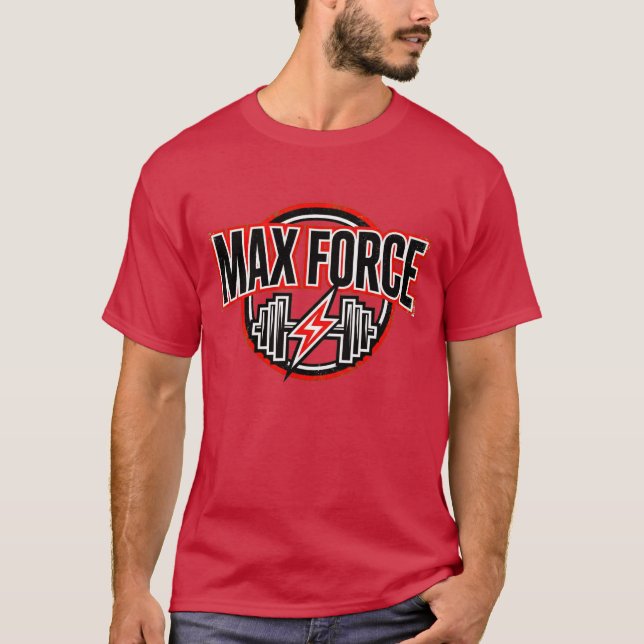 Max Force Gym Logo T-Shirt (Devant)
