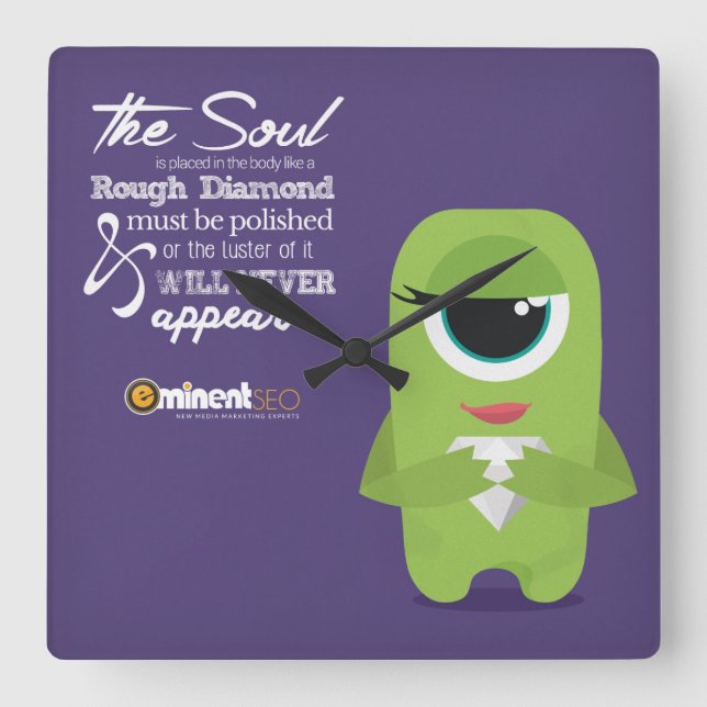 Max - Horloge Carré (Recto)