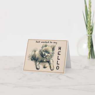 Max le Carte pour notes de chien