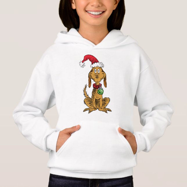 Max le chien avec un chapeau de Père Noël (Devant)