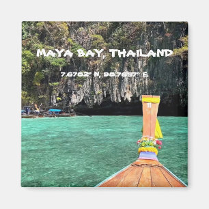 Maya Bay Thailand GPS Magnet