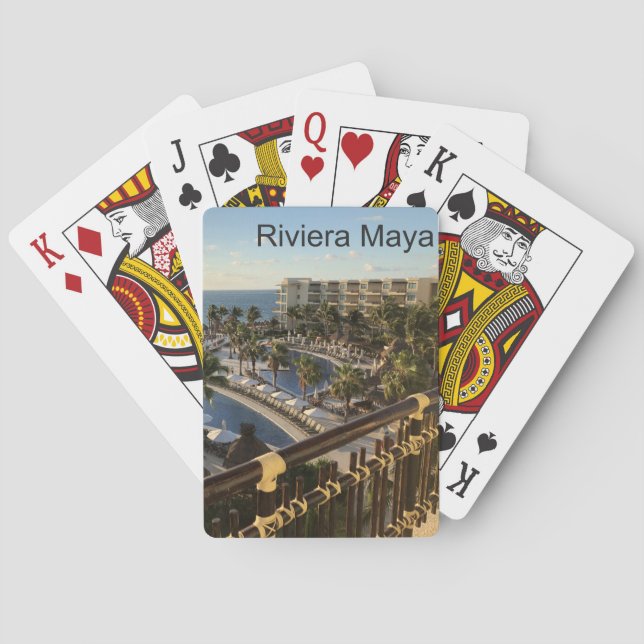 Maya Cancun Mexique - cartes de la Riviera de jeu (dos)