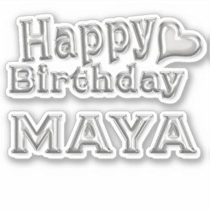 Maya Happy Birthday Autocollants