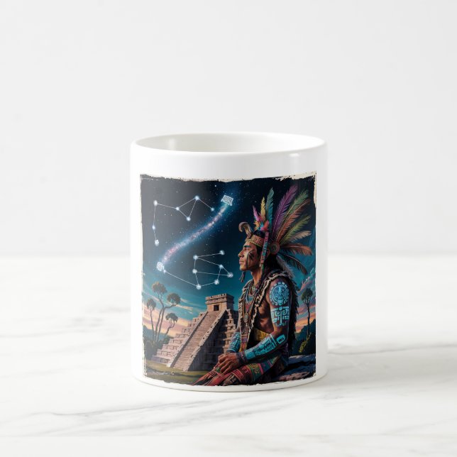 Maya Shaman Stargazer Mug | Guerrier de la jungle (Centre)