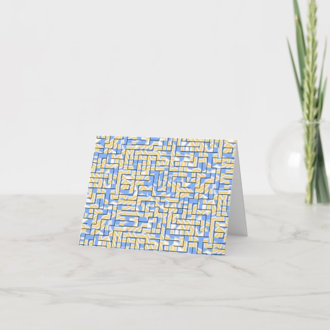 Maze bleu et jaune (Devant)