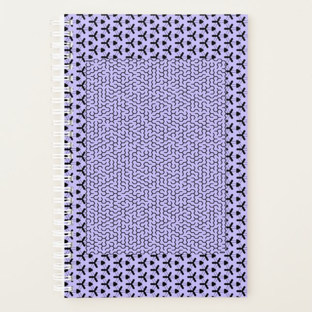 Maze d'hexagone violet (Devant)